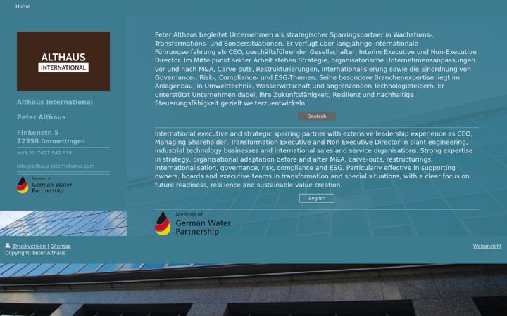 Screenshot of althaus-international.com