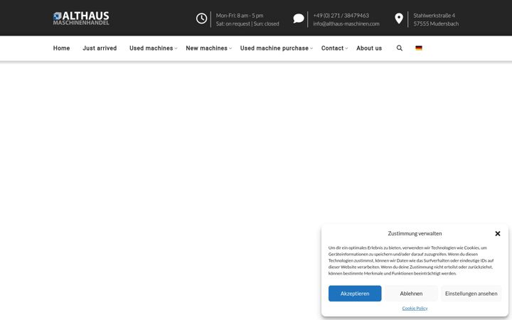 Screenshot of althaus-maschinen.com