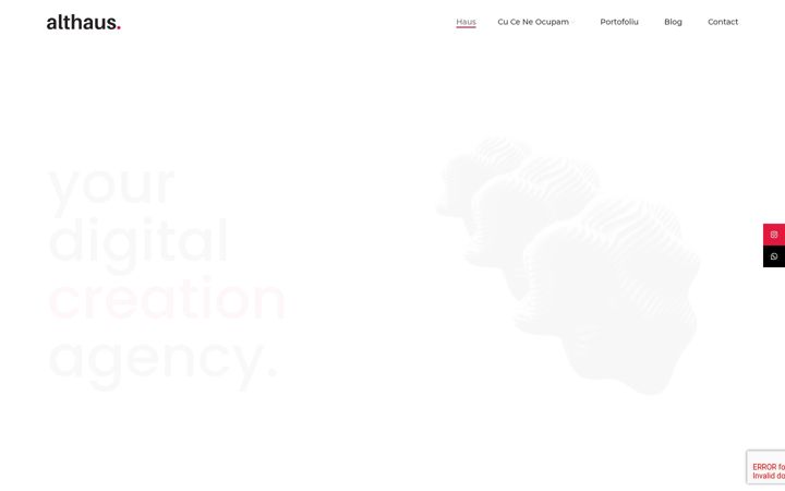 Screenshot of althaus-studios.com