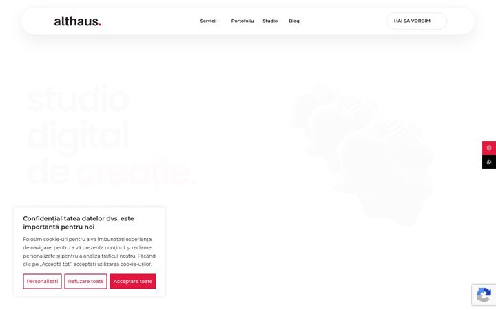 Screenshot of althaus-studios.ro