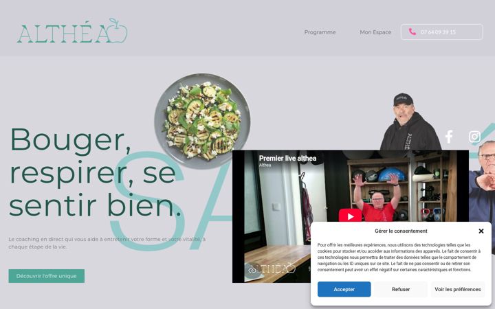 Screenshot of althea-concept.fr