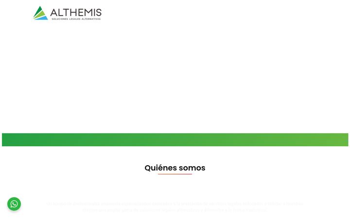 Ekrano kopija althemis.com.mx