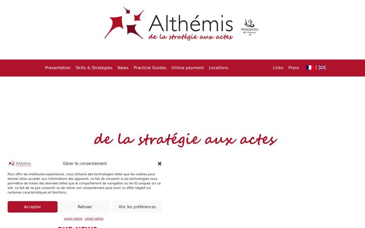 Screenshot von althemis.fr