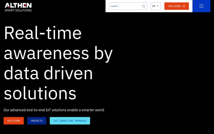 Screenshot of althen-iot.com