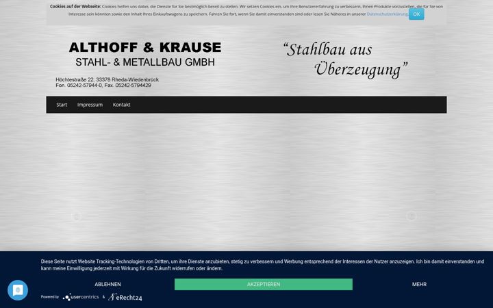 Screenshot of althoff-krause.de