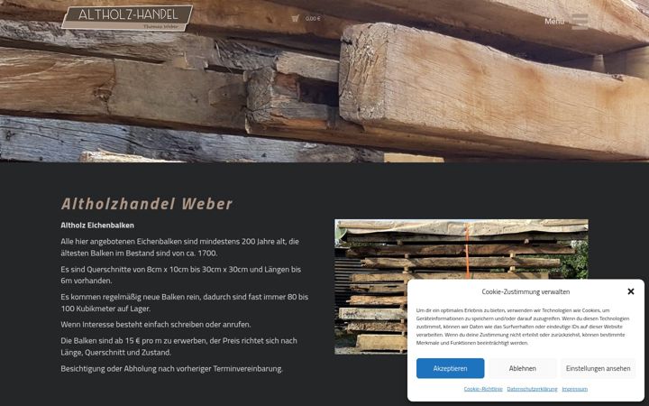 Screenshot of altholz-handel.de
