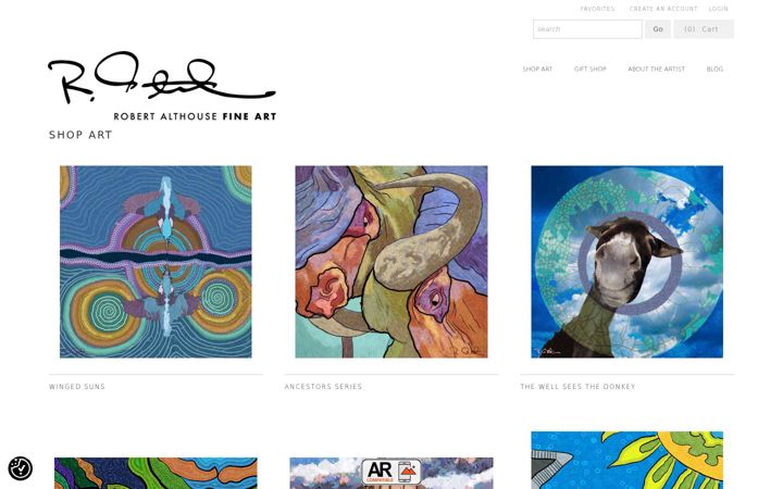 Screenshot of althouseart.com