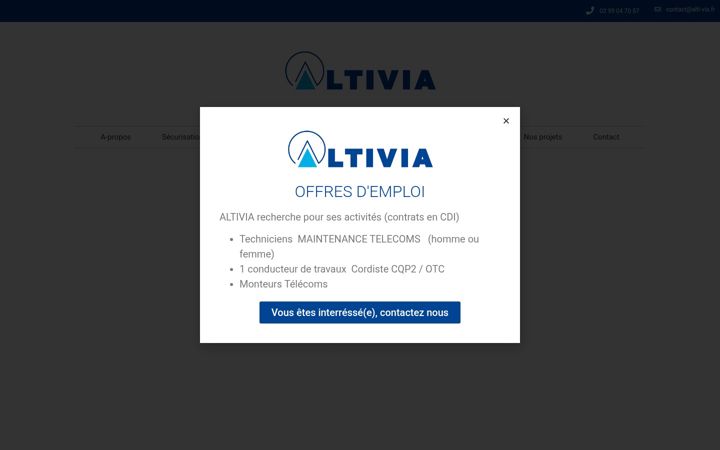 Screenshot of alti-via.fr