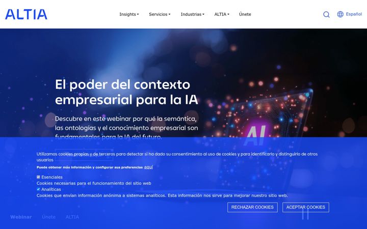 Screenshot of altia.es