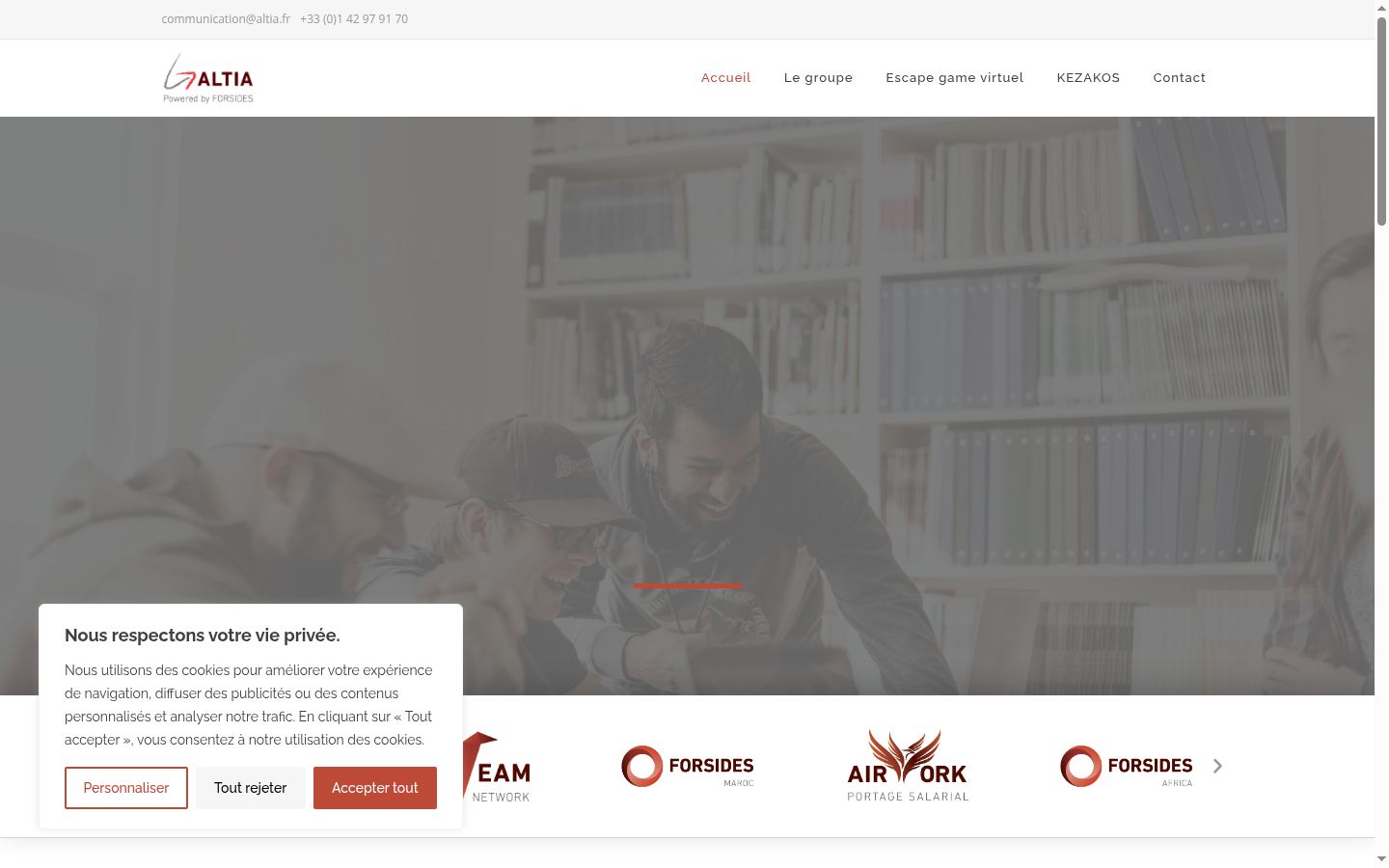 Screenshot tal-banner tal-kunsens muri qabel kwalunkwe interazzjoni