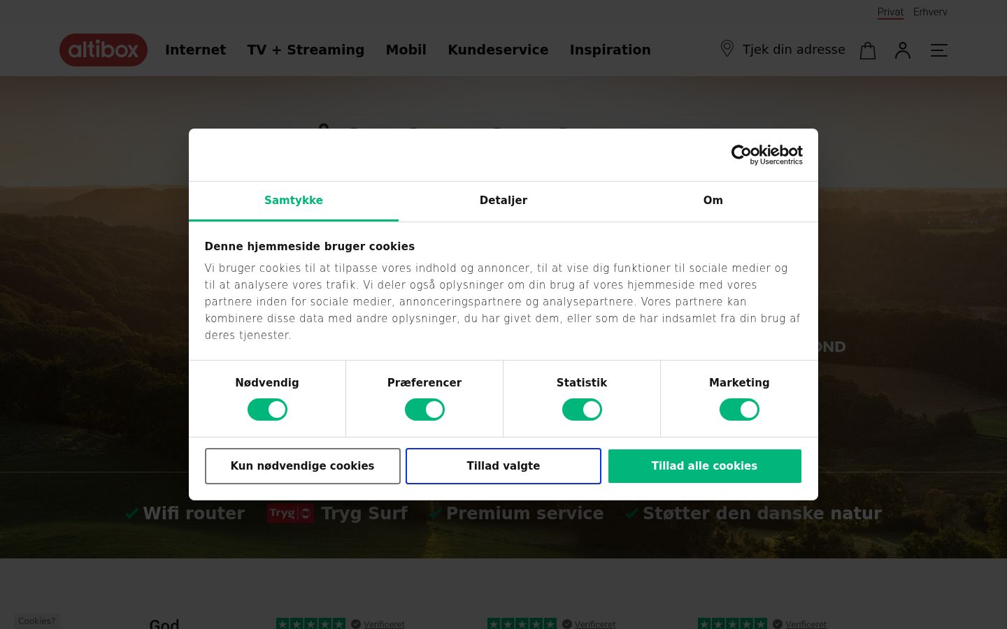 Zrzut ekranu banera zgody wyświetlanego przed jakąkolwiek interakcją