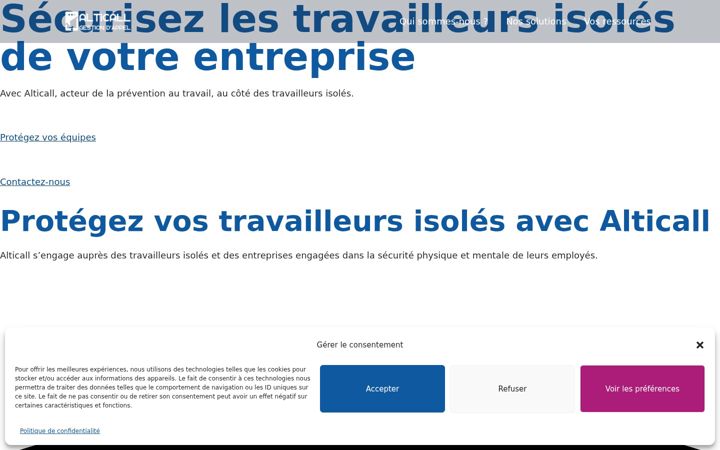 Zrzut ekranu alticall.fr