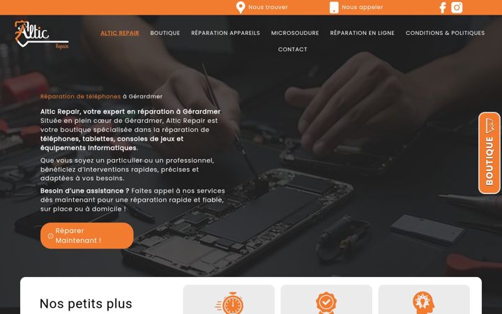 Zrzut ekranu alticrepair.fr