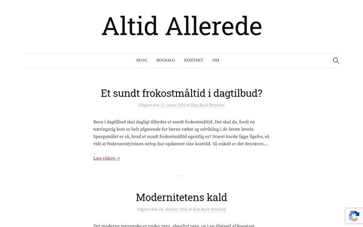 Screenshot of altidallerede.dk