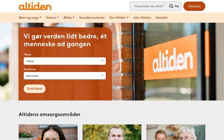 Screenshot of altiden.dk