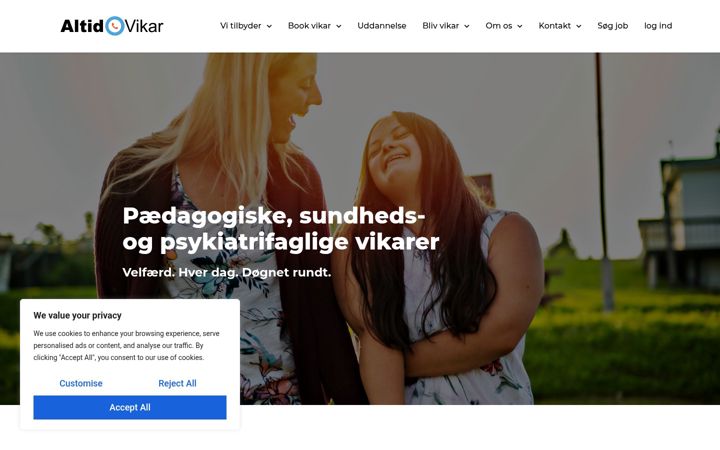 Ekraanipilt saidist altidvikar.dk