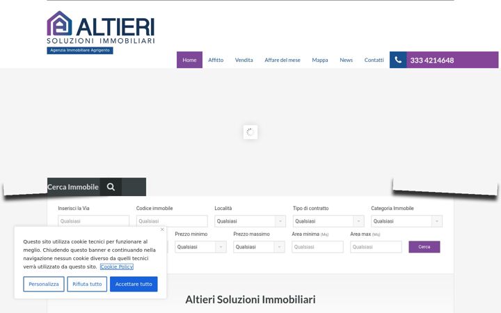 Screenshot of altierisoluzionimmobiliari.it