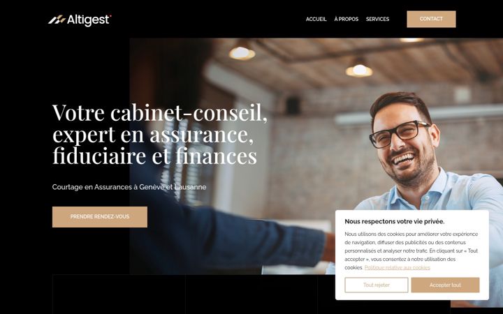 Screenshot of altigest.ch