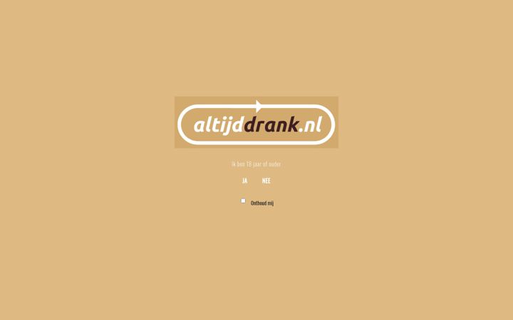 Captura de pantalla de altijddrank.nl