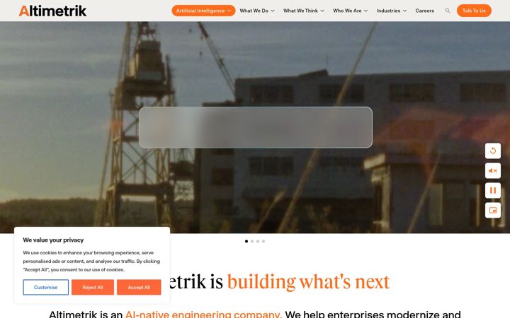 Screenshot of altimetrik.com