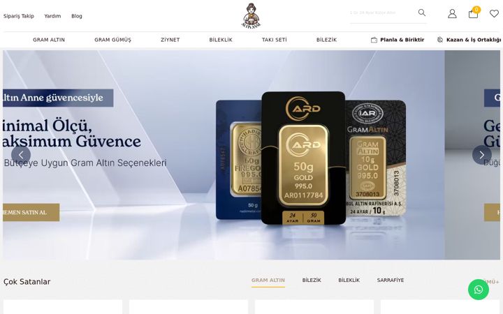 Screenshot of altinanne.com