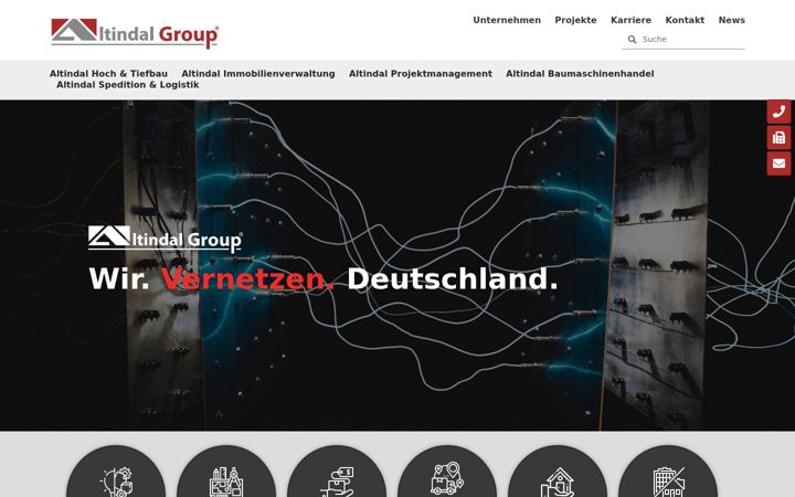 Screenshot von altindal-group.com
