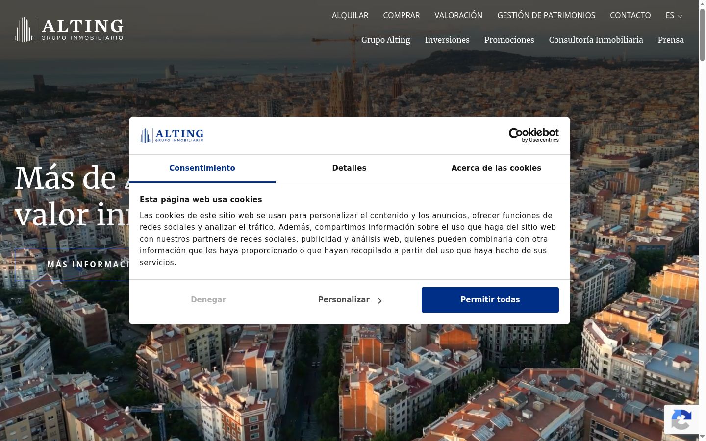 Sutikimo reklamjuostės, rodytos prieš bet kokią sąveiką, ekrano kopija
