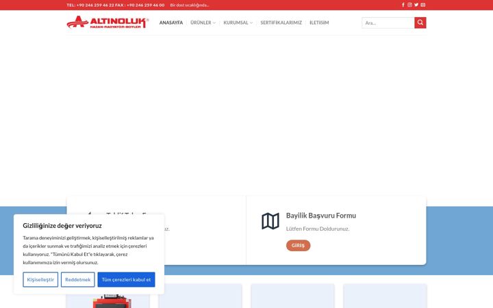 Screenshot of altinolukkazan.net
