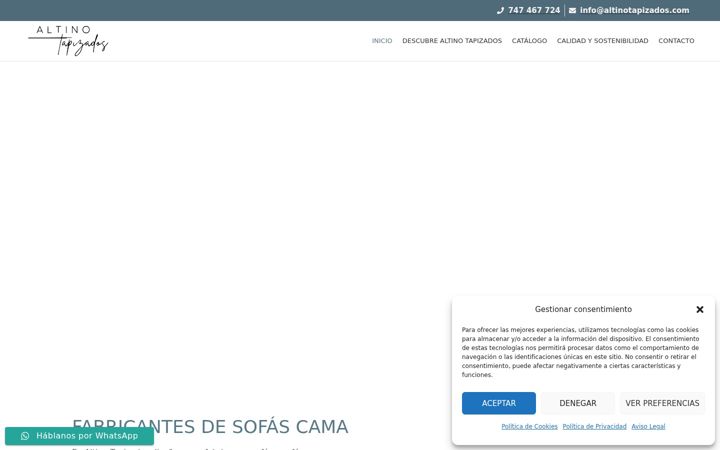 Screenshot of altinotapizados.com