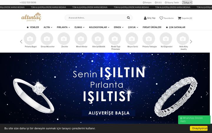 Screenshot of altintac.com.tr