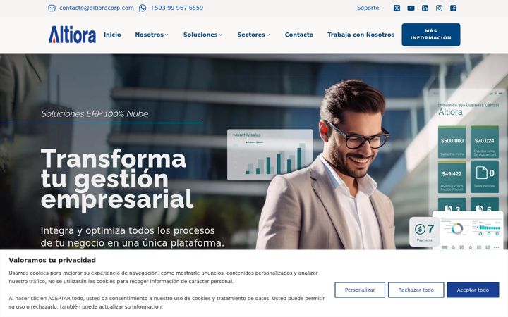 Képernyőkép: altioracorp.com