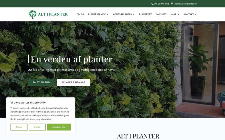 Screenshot of altiplanter.dk