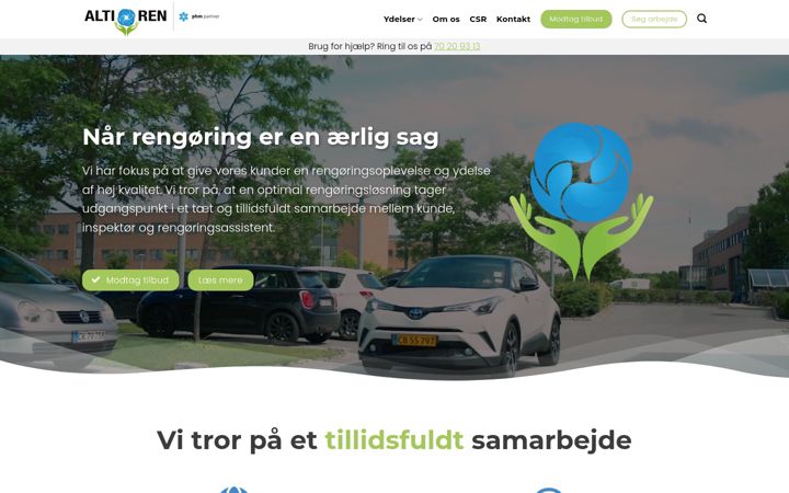Screenshot of altiren.dk