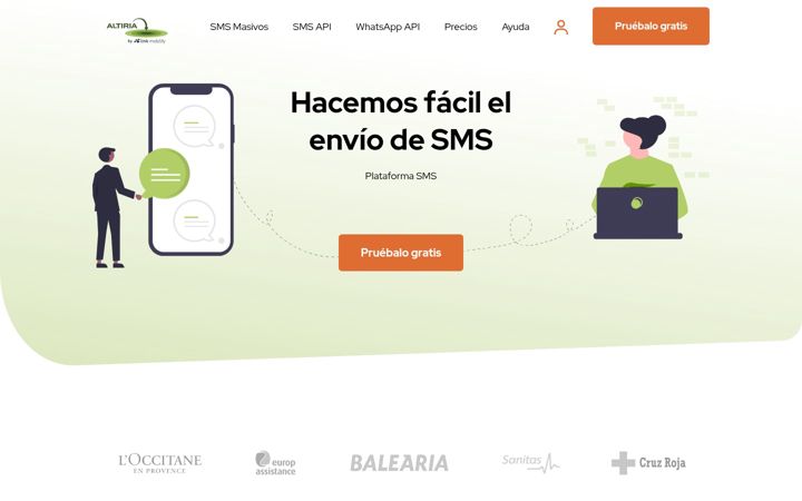 Screenshot of altiria.com