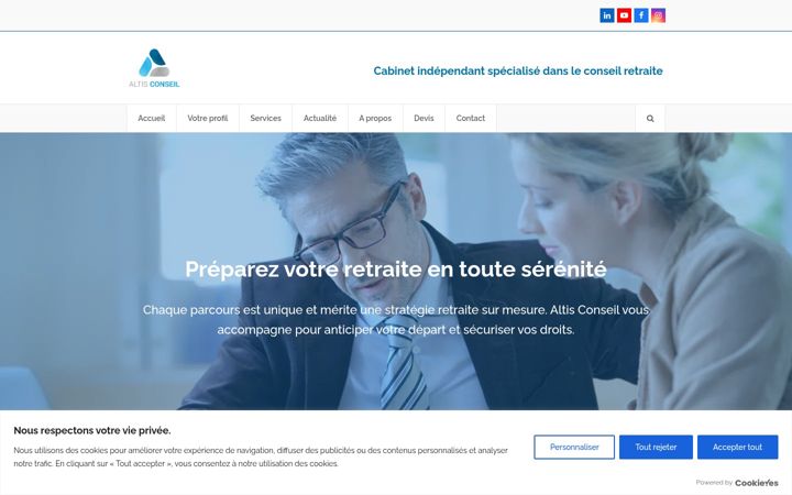 Screenshot of altis-conseil.fr