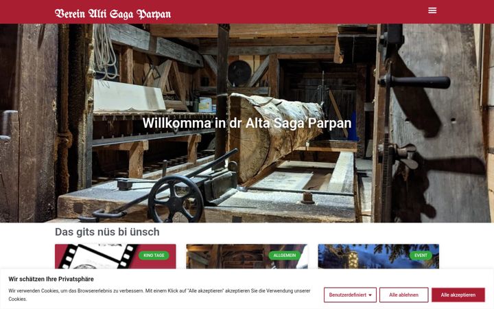Ekrano kopija altisaga.ch