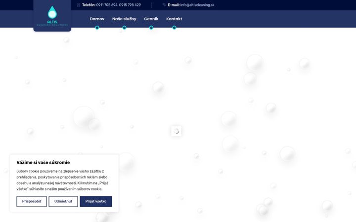 Screenshot of altiscleaning.sk