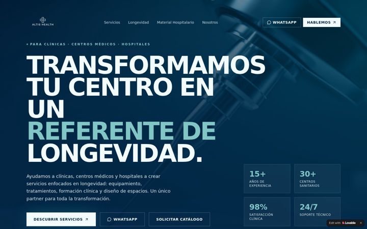 Screenshot of altishealth.es