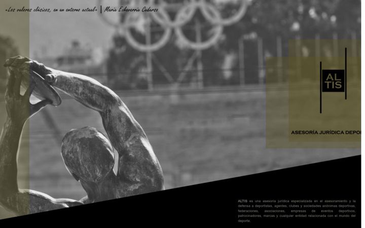 Screenshot van altisjuridica.com