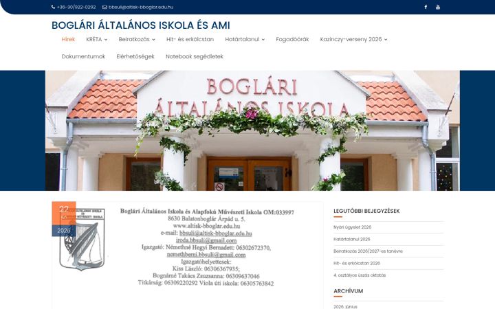 Posnetek zaslona altisk-bboglar.edu.hu