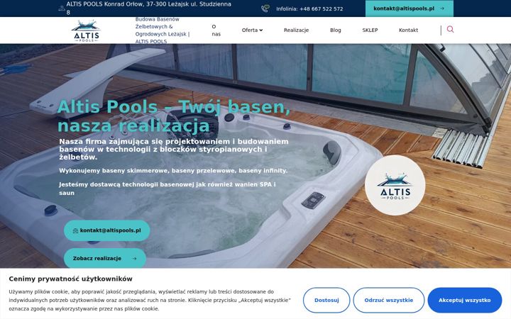 Screenshot of altispools.pl