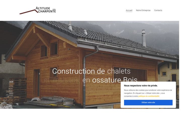 Screenshot of altitude-charpente.ch