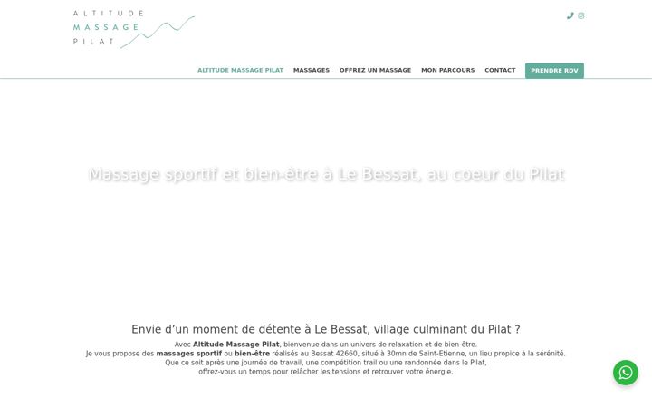 Screenshot of altitude-massage-pilat.fr