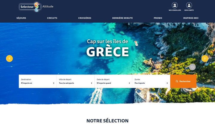 Screenshot of altitude-selectour.com