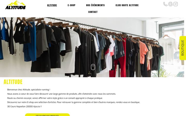 Snímek obrazovky altitude-store.fr