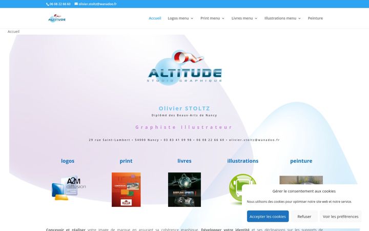 Screenshot of altitudegraphic.com