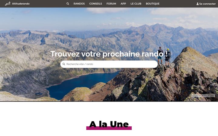 Screenshot of altituderando.com