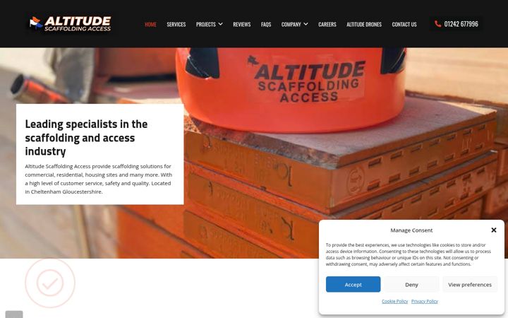 Screenshot of altitudescaffolding.com