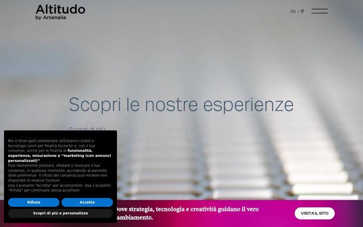 Screenshot of altitudo.com