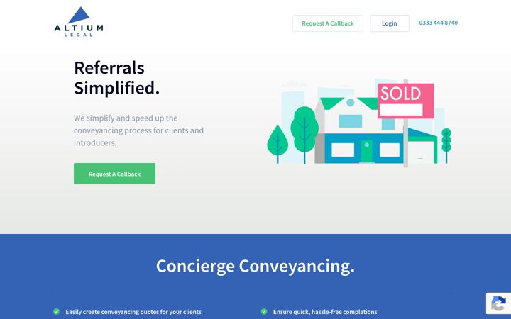 Screenshot of altiumlegal.co.uk